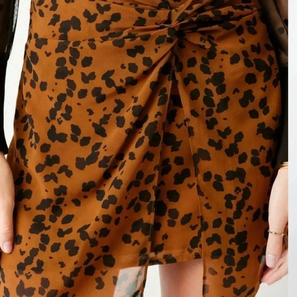 Francesca's Cheetah Print Mini Skirt XS and Large NEW - Picture 2 of 16
